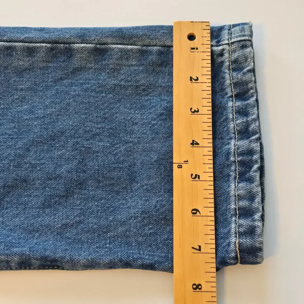 Vintage Tommy Hilfiger Jeans Womens Size 6 Blue Newest Slim Painter Retro Y2K